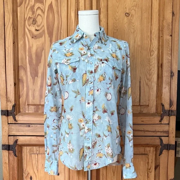 Ralph Lauren Sport Floral Cotton Western Shirt - Picture 1 of 6